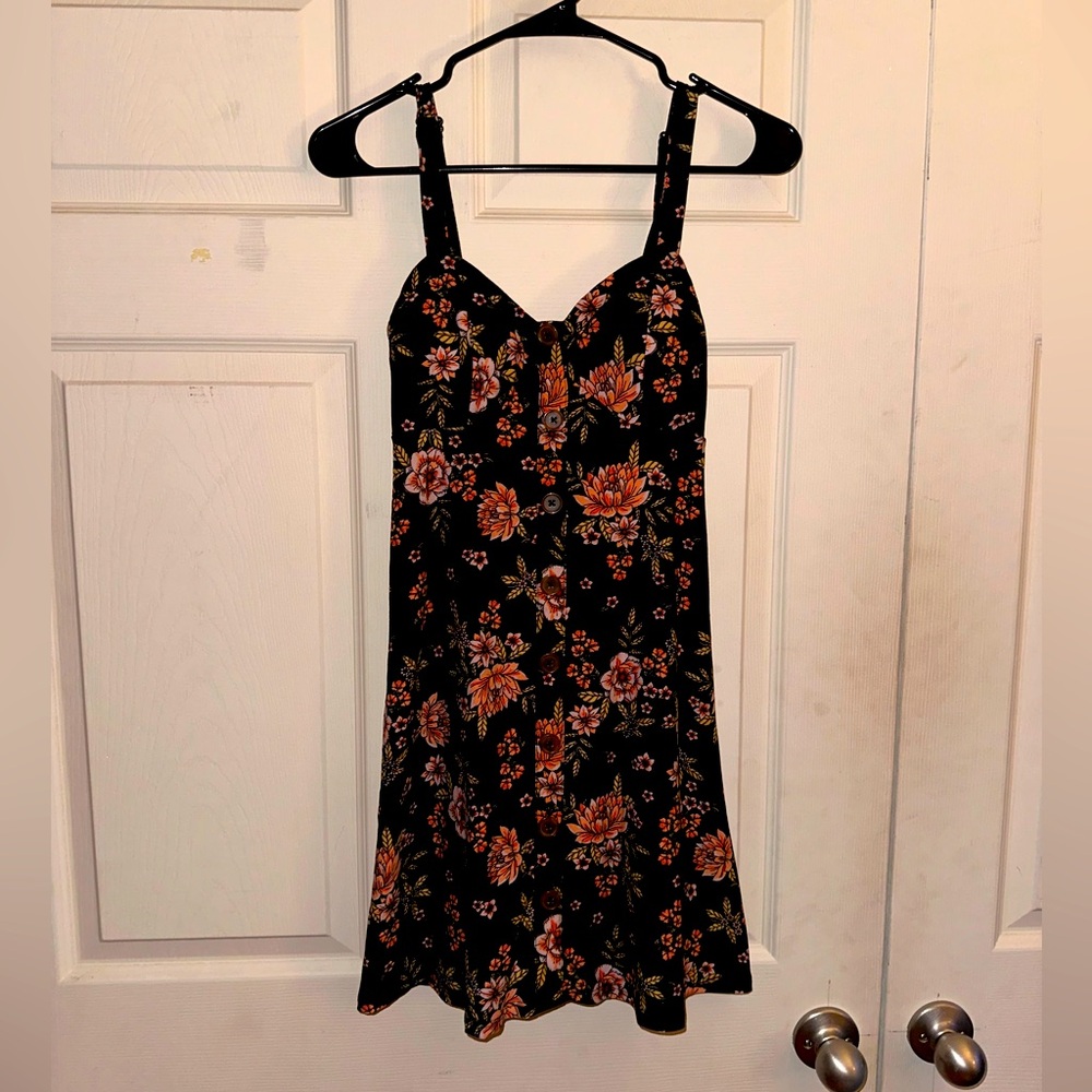 No Boundaries Black Floral dress